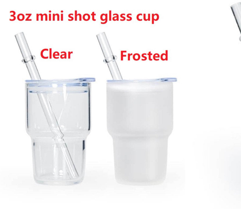 3 oz mini shot glass tumbler , espresso shot cup