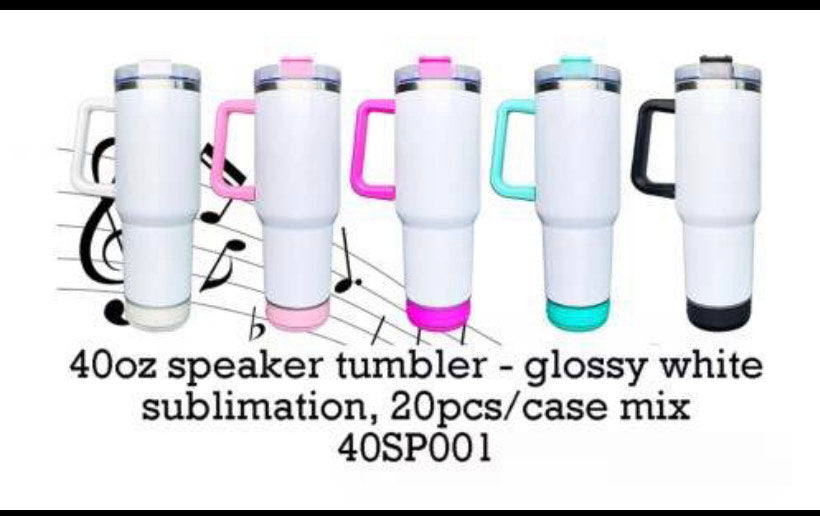 40oz Handle Glossy Sublimation Tumbler