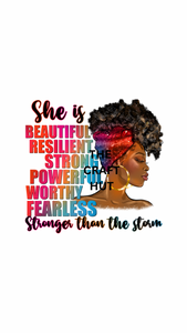 DECAL - She Is... Stronger than the Storm