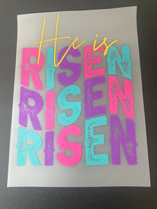 Easter DTF Transfer - He Is Risen (Adult)