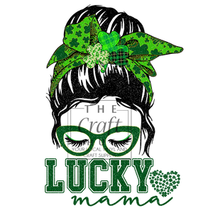St Patrick DTF Transfer- Lucky Mama (Adult)