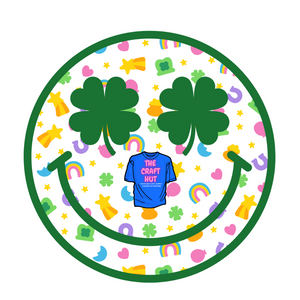 St Patrick DTF Transfer - Lucky Charm Smiley