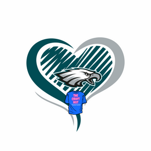 Superbowl DTF Transfer - Eagles Heart