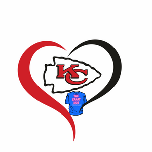 Superbowl DTF Transfer - Chiefs Heart