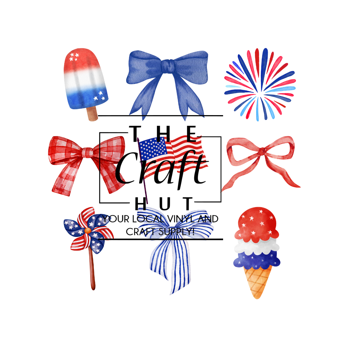 Patriotic DTF - Bows