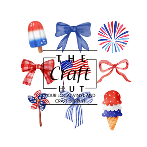 Patriotic DTF - Bows