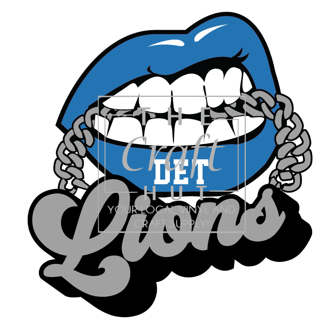 Lions DTF Transfer - Lions Lips