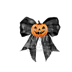 Halloween DTF Transfer - Pumpkin Bow