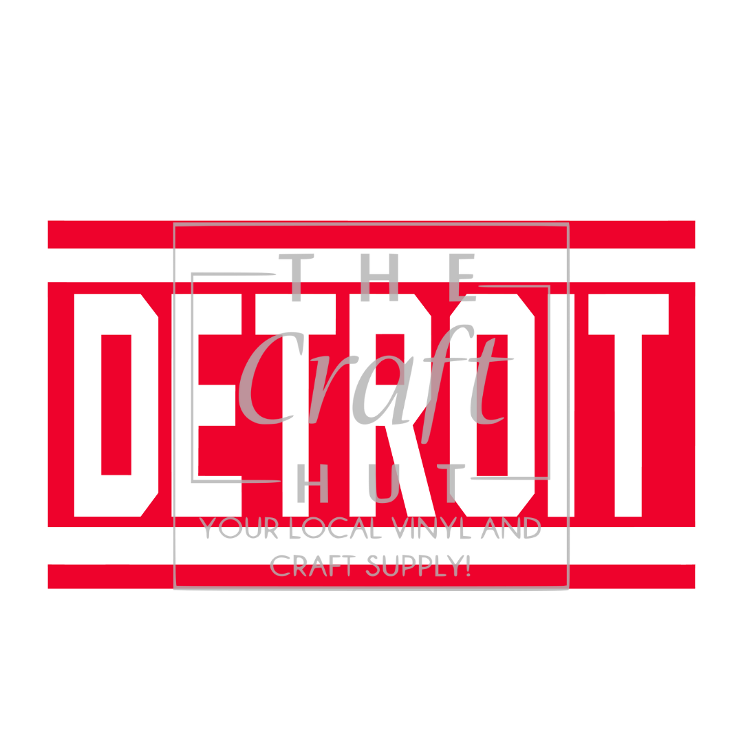 Red Wings DTF Transfer - Detroit Stripes