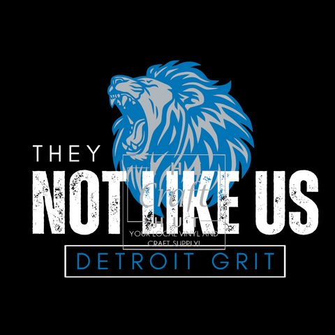 Lions DTF Transfer - Grit They Not Like Us