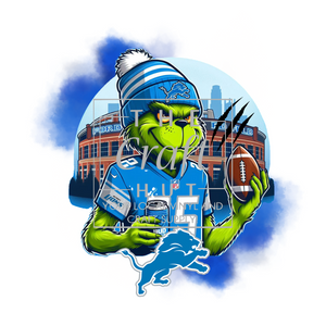 Lions DTF Transfer - Green Guy At Ford Field