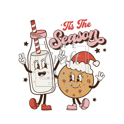 Christmas DTF Transfer- Milk and Cookies Tis The Season