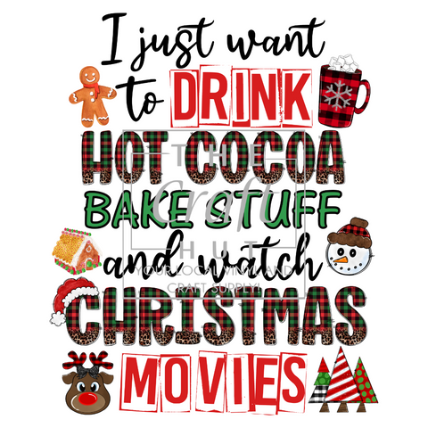 Christmas DTF Transfer - Watch Christmas Movies