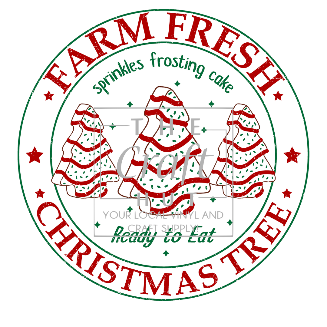 Christmas DTF Transfer - Farm Fresh Christmas Trees