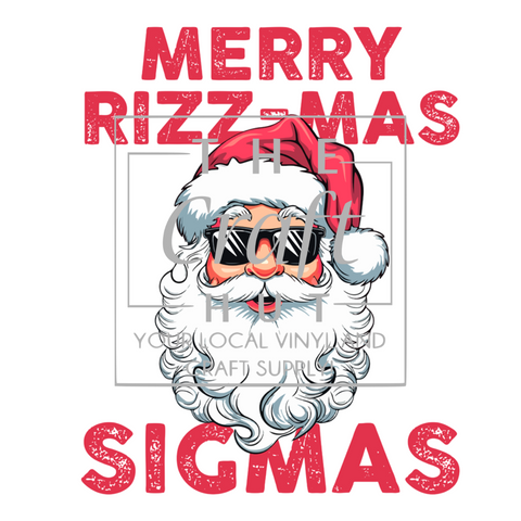 Christmas DTF Transfer - Merry Rizz-Mas Sigma