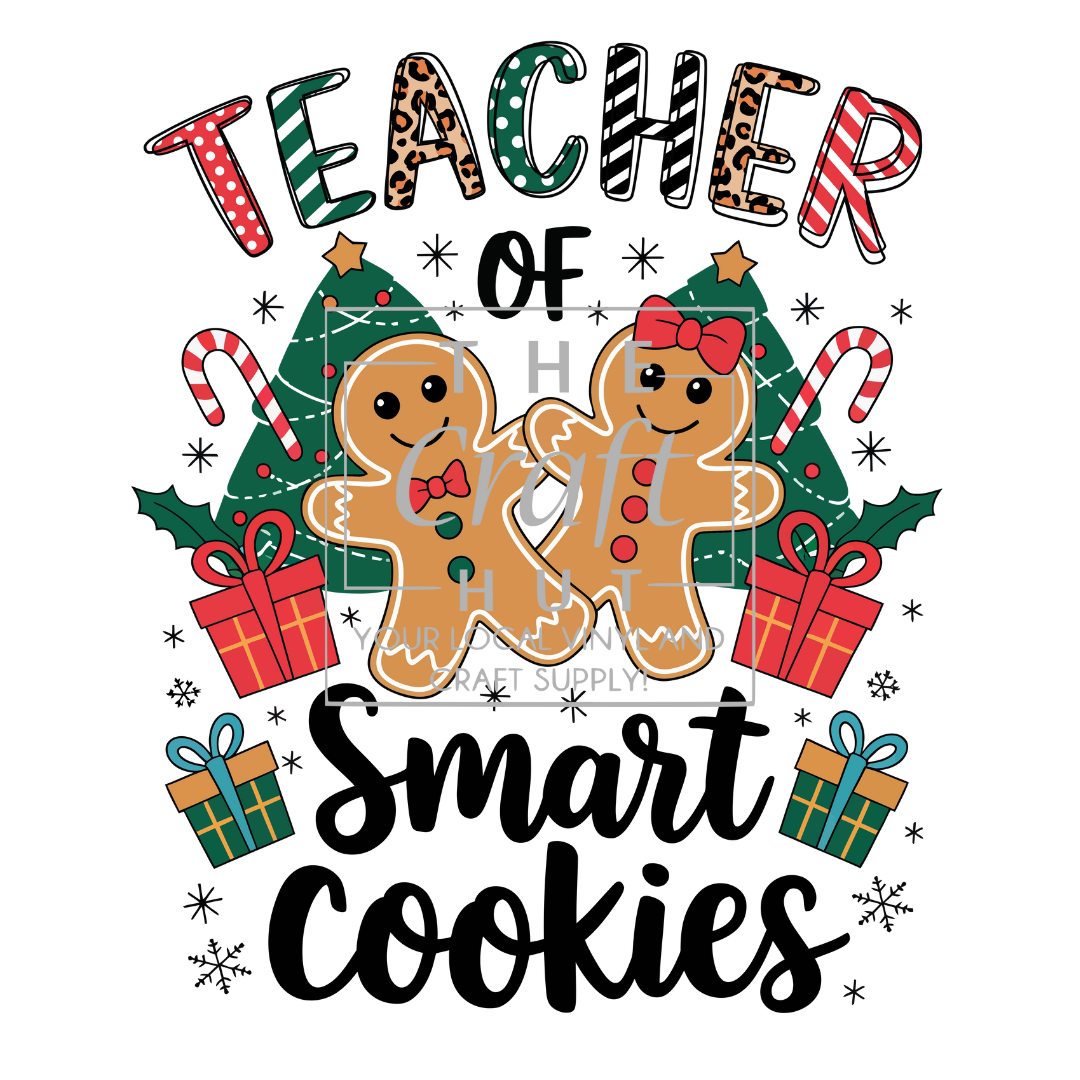 Christmas DTF Transfer - Teacher Of Smart Cookies