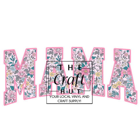 Mothers Day DTF - Mama Flower Embroidery