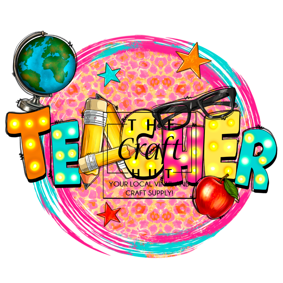 Teacher DTF Transfer - Teacher Globe