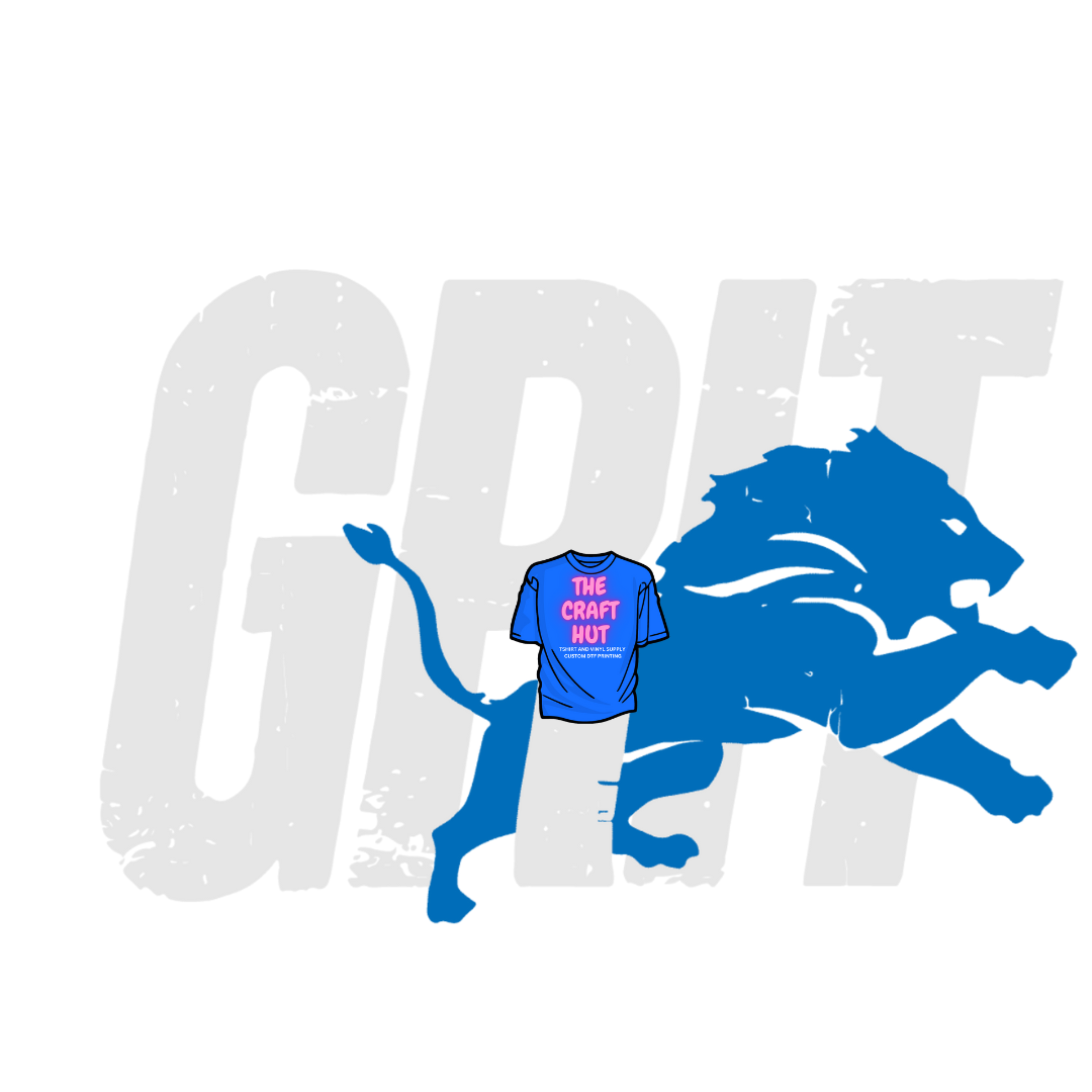 Lions DTF Transfer - GRIT w/ Lion