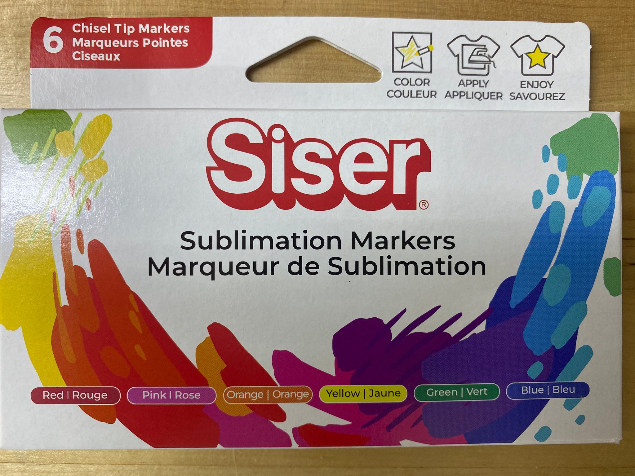 Siser Sublimation Marker Pen Pack in Black Ink Includes Fine, Round, and  Chisel Tips